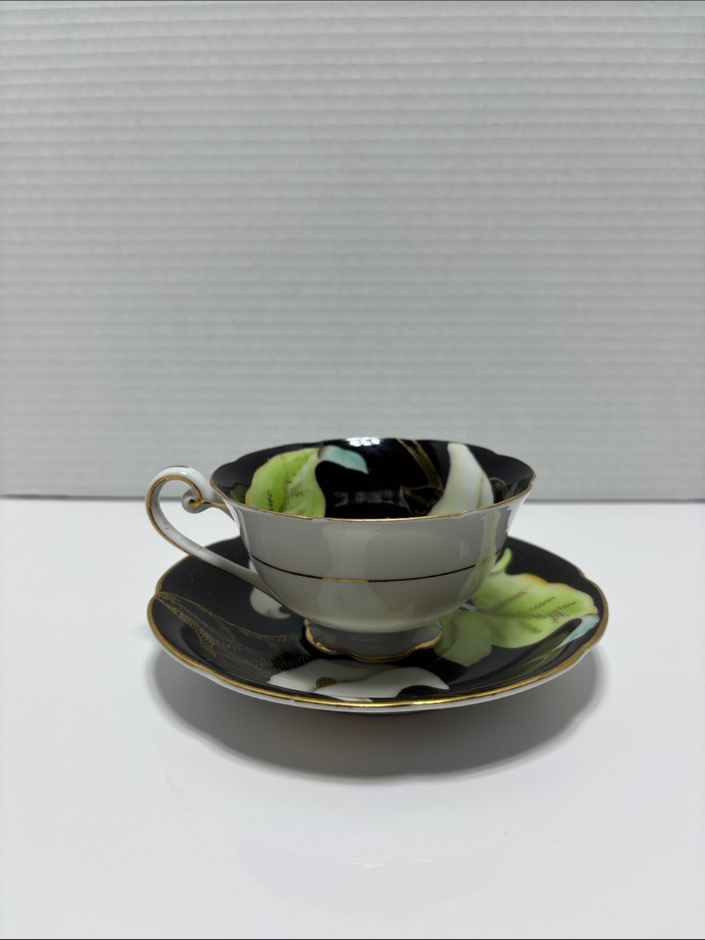 Vintage Castle Teacup and Saucer